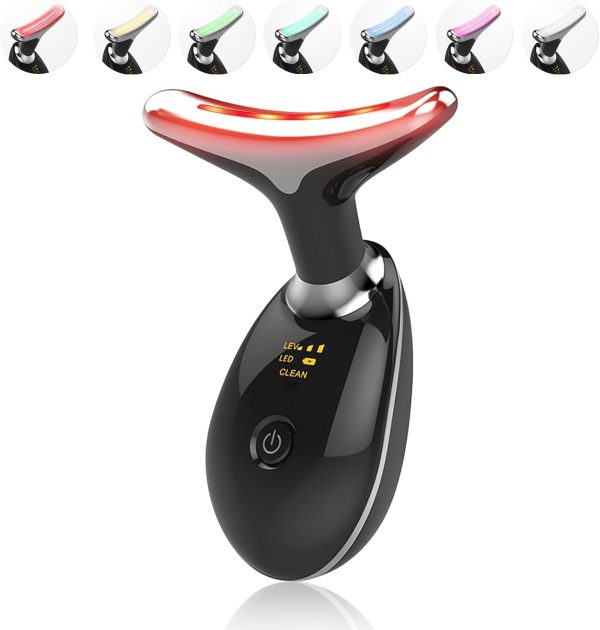 Massager For Face Lifting Facial Massagers Ems Neck Eye Massage Instrument Vibrator Microcurrents Red Light Therapy Anti Wrinkle – Random Color